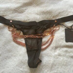 Honey Birdette Black Collection Miss K Thong, M